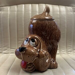 Adorable McCoy Thinking Dog Treat Jar